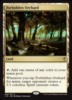 MTG Forbidden Orchard, Light Play, English Commander 2016 - Image 1