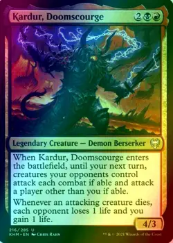 X 1 Kardur, Doomscourge FOIL NM-M Kaldheim 216 MTG Magic The Gathering - Image 1