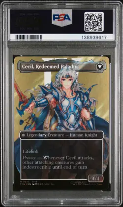 2025 MTG FINAL FANTASY #0525 CECIL DARK KNIGHT/CECIL REDEEMED PALADIN PSA 10 - Image 2