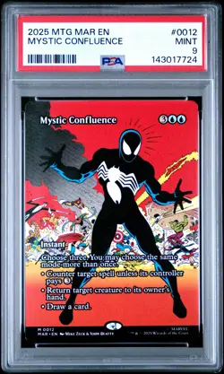 2025 MTG MARVEL'S SPIDER-MAN: SOURCE MATERIAL #0012 MYSTIC CONFLUENCE PSA 9 - Image 1