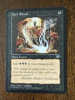 x1 Dark Ritual Mirage M/HP Single MTG Magic The Gathering - Image 1