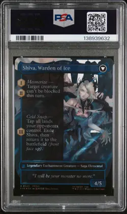 2025 MTG FF BORDERLESS-FOIL JILL, SHIVA'S DOMINANT/SHIVA, WARDEN OF ICE PSA 10 - Image 2