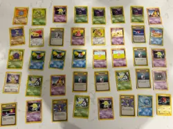 40 Pokemon Card WOTC Common/Trainer Vintage Lot 1999 Base Jungle Fossil - Image 1