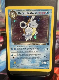 Pokemon Dark Blastoise 70 HP Team Rocket Holo Rare 3/82 English Unlimited Card - Image 1