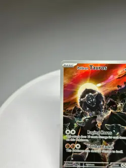 Pokemon Paldean Tauros Holographic Illustration Rare Card 218/193 Full Art NM - Image 2