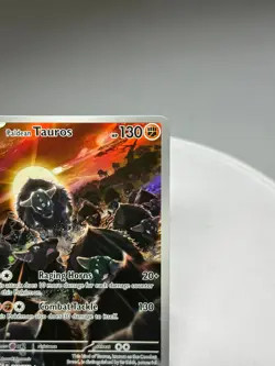 Pokemon Paldean Tauros Holographic Illustration Rare Card 218/193 Full Art NM - Image 4