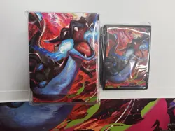 Pokemon Phantasmal Flames Mega Charizard X UPC Trading Card Sleeves and Deck Box - Image 1
