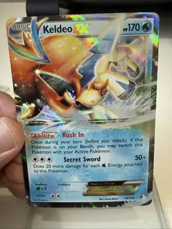 Pokemon TCG Keldeo EX 49/149 Boundaries Crossed Ultra Rare Holo Card LP - Image 1