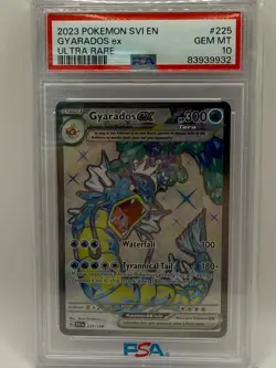 Gyarados ex Full Art 225/198 Pokemon Scarlet & Violet PSA 10 GEM MINT - Image 1