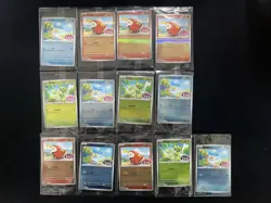 2025 Pokemon TCG S-Chinese Gem Pack Promo Quaxly 119/SV-P Sealed Lot*13 AW62 - Image 1