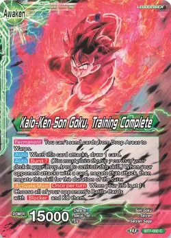 Dragon Ball Card Game: Kaio-Ken Son Goku, Training Complete #BT7-050 C - Image 1
