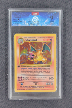 1999 Pokemon 1st Edition Charizard Shadowless Holo Grade 9 Base Set - Image 1