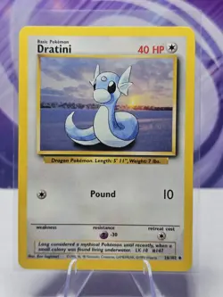 Pokemon TCG Dratini Base Set 26/102 Regular Unlimited Uncommon LP - Image 1