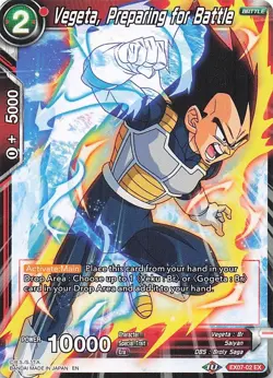 Dragon Ball Card Game: Vegeta, Preparing for Battle #EX07-02 EX - Image 1