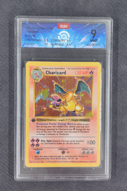 1999 Pokemon 1st Edition Charizard Shadowless Holo Grade 9 Base Set - Image 1