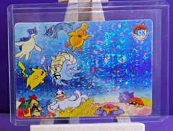 POKEMON POCKET MONSTERS VENDING PRISM STICKER 458 PIKACHU PSYDUCK LAPRAS - Image 1