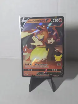 Lance’s Charizard V SWSH133 Celebrations Promo Holo Pokemon Card NM - Image 1