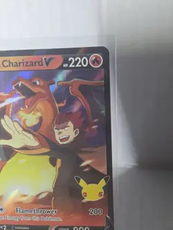 Lance’s Charizard V SWSH133 Celebrations Promo Holo Pokemon Card NM - Image 3