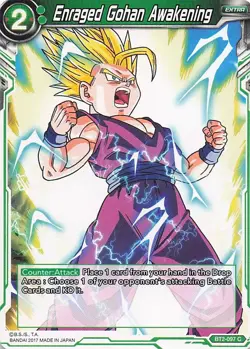Dragon Ball Card Game: Enraged Gohan Awakening #BT2-097 C - Image 1
