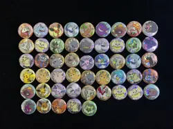 2026 Pokemon TCG S-Chinese Gem Pack Badge Pin Pikachu Clefable Absol Lot*50 LT97 - Image 1