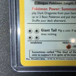 Pokemon TCG Dark Dragonite Holo Rare - Image 5