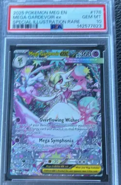 2025 POKEMON MEG EN-MEGA EVOLUTION #178 MEGA GARDEVOIR EX PSA 10 - Image 1