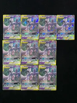 2023 Pokemon TCG S-CHN CSM2bC 034/150 RR Mewtwo & Mew GX Holo Lot*10 LT97 - Image 1