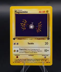 Magnemite Pokemon Card Team Rocket 60/82 Common TCG 2000 WOTC - Image 1