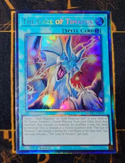 YUGIOH The Gaze of Timaeus (MZMU-EN013) Collector's Rare 1st Edition Near Mint - Image 1