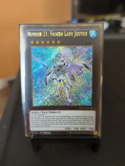 Yu-Gi-Oh X1 Number 21: Frozen Lady Justice Gold Rare PGL2-EN018 - Image 1