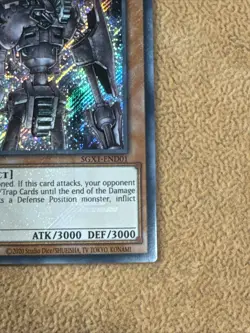 🔥 MISPRINT YUGIOH ANCIENT GEAR GOLEM SECRET SGX1-END01 MISSING MILLENIUM EYE - Image 2