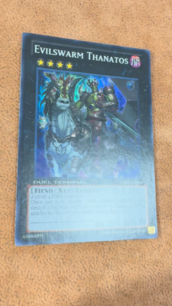 🔥 MISPRINT 🔥 YUGIOH EVILSWARM THANATOS DT07-EN090 SUPER RARE DUEL TERMINAL - Image 2