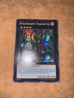 🔥 MISPRINT 🔥 YUGIOH EVILSWARM THANATOS DT07-EN090 SUPER RARE DUEL TERMINAL - Image 3
