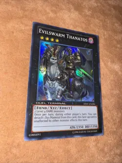 🔥 MISPRINT 🔥 YUGIOH EVILSWARM THANATOS DT07-EN090 SUPER RARE DUEL TERMINAL - Image 4