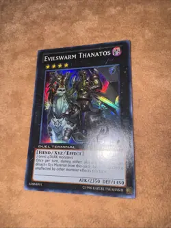 🔥 MISPRINT 🔥 YUGIOH EVILSWARM THANATOS DT07-EN090 SUPER RARE DUEL TERMINAL - Image 5