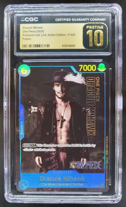 2024 ONE PIECE DRACULE MIHAWK LIVE ACTION PROMO P-052 CGC 10 PRISTINE PT - Image 1
