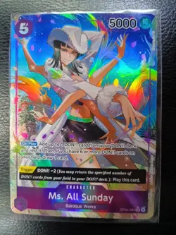 Ms. All Sunday (Alternate Art) OP04-064 One Piece Kingdoms of Intrigue Foil💎💎 - Image 1