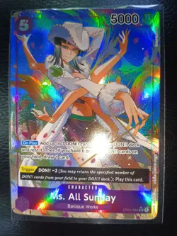 Ms. All Sunday (Alternate Art) OP04-064 One Piece Kingdoms of Intrigue Foil💎💎 - Image 2