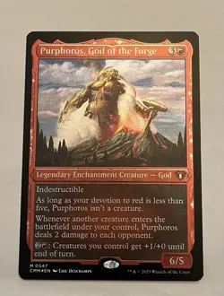 MTG: Purphoros, God of the Forge (Foil Etched) - Image 1