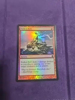 Magic the Gathering MtG Rise of the Eldrazi Uncommon Foil Forked Bolt #146 - Image 1