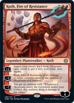 Koth, Fire of Resistance -Foil Near Mint MTG Phyrexia: All Will Be One - Image 1