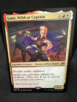 Custom MtG EDH feat. Sami, Wildcat Captain (White Red) - Image 1