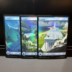 3x Island Full Art ( 297 298 299 ) M/NM Magic: The Gathering MTG Final Fantasy - Image 1
