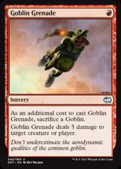 Goblin Grenade - Light Play MTG Duel Decks: Merfolk vs Goblins - Image 1