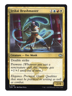 MTG-Jeskai Brushmaster-Tarkir: Dragonstorm-195-Near Mint-NonFoil - Image 1