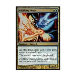 WOTC MtG Judge Promos Meddling Mage (P) (Foil) EX - Image 1