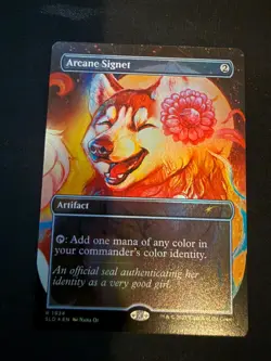 Arcane Signet (1924) Secret Lair Rainbow Foil MTG Card Near Mint English - Image 1