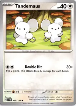 Tandemaus - 160/198 SV01: Scarlet & Violet Base Set Pokemon Card TCG - Image 1
