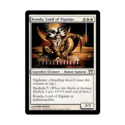 WOTC MtG Champions of Kamigawa Konda, Lord of Eiganjo (R) (Foil) EX - Image 1