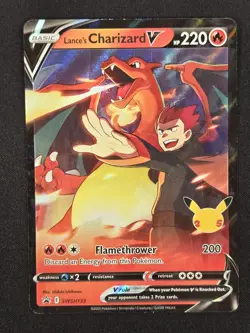 Lance's Charizard V SWSH133 SWSH: Sword & Shield Promo Cards Holo NM - Image 1